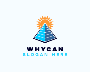 Pyramid - Pyramid Sun Structure logo design