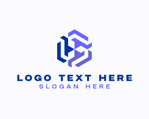 Hexagonal - Generic Tech AI Cube logo design