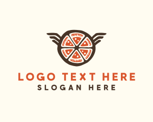 Deep Dish Pizza - Pizza Food Restaurant logo design