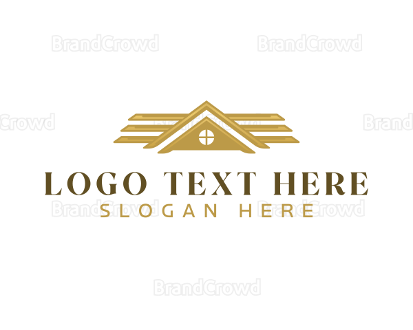 Luxury Architecture Roofing Logo