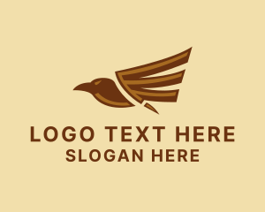 Commercial - Bronze Eagle Wings logo design
