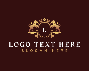 High End - Elegant Lion Crest logo design