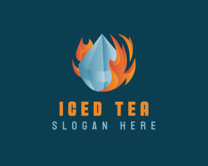 Ice Gem Fire logo design