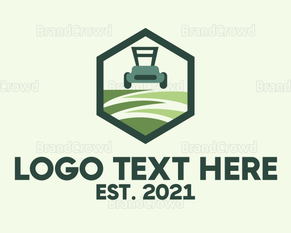 Hexagon Lawn Care Logo