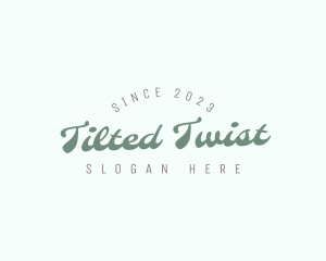 Tilted - Quirky Retro Company logo design