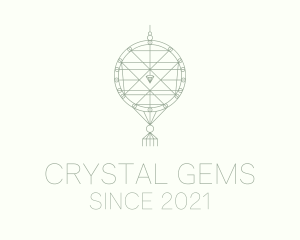 Handwoven Crystal Decor logo design