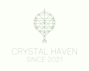 Handwoven Crystal Decor logo design