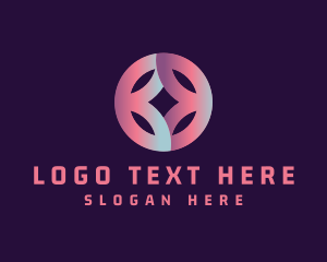 Vlogging - Modern Flower Petals logo design