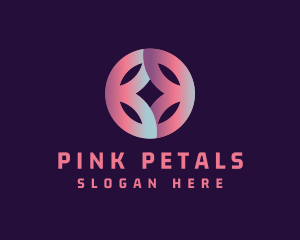 Modern Flower Petals  logo design