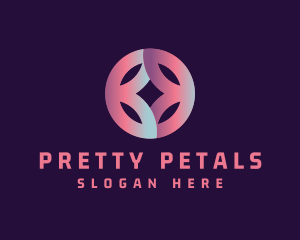 Modern Flower Petals  logo design