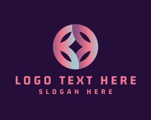 Modern Flower Petals  Logo