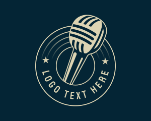 Sing - Microphone Singing Karaoke logo design