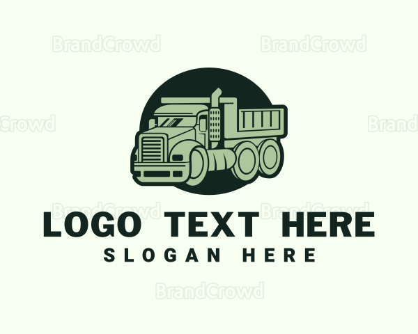 Industrial Construction Truck Logo