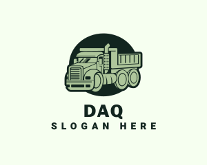 Driver - Industrial Construction Truck logo design