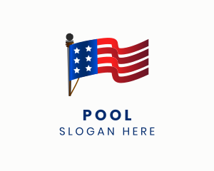 American Flag Pole Logo