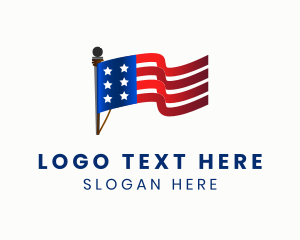 American Flag Pole Logo