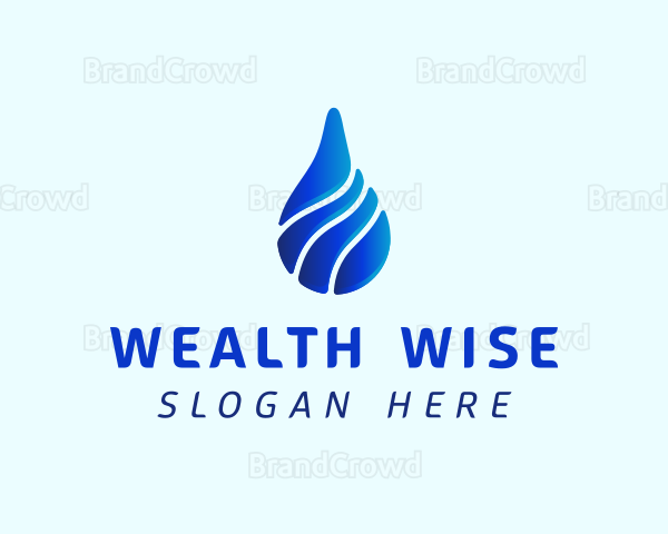 Aqua Water Drop Logo