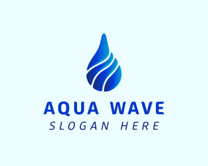Aqua Water Drop logo design