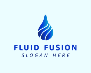 Aqua Water Drop logo design