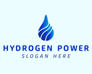 Hydrogen - Aqua Water Drop logo design