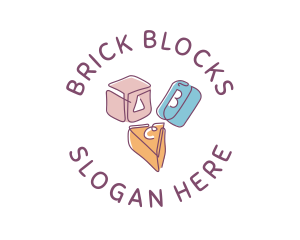 Blocks - Kid Toy Shapes logo design