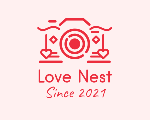 Valentines - Red Valentine Camera logo design