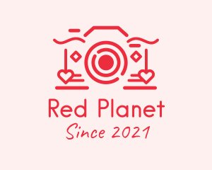 Red Valentine Camera logo design