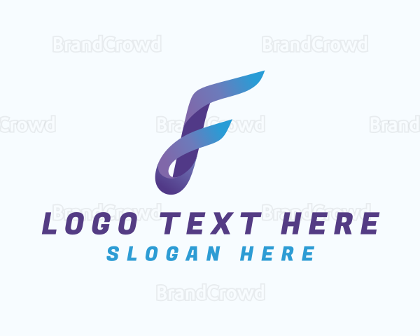 Gradient Business Letter F Logo