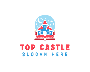 Kids Learning Castle Nursery logo design