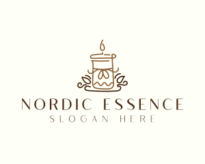 Candle Flame Spa logo design