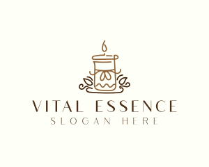 Candle Flame Spa logo design