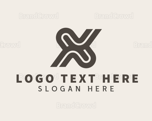 Freight Courier Letter X Logo