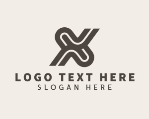 Shipping - Freight Courier Letter X logo design
