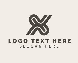Driving School - Freight Courier Letter X logo design