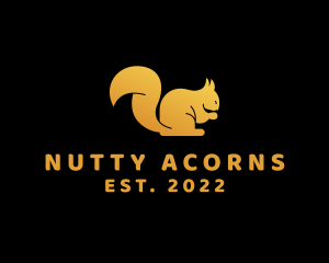 Squirrel - Golden Squirrel Animal logo design