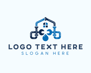 Tools - Pipe Plumbing Repair logo design