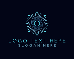 Digital - Wave Pattern Technology logo design