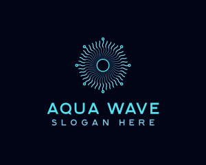 Wave Pattern Technology logo design