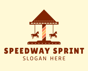 Theme Park - Amusement Horse Ride logo design