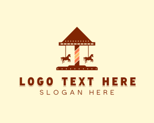 Fair - Amusement Horse Ride logo design