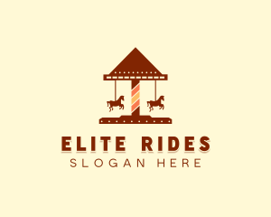 Amusement Horse Ride logo design