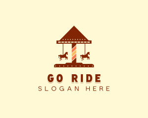 Amusement Horse Ride logo design