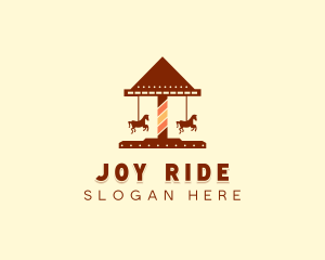 Amusement Horse Ride logo design