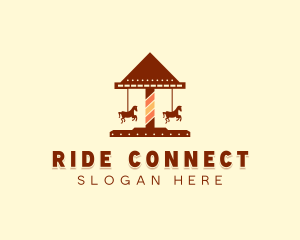 Amusement Horse Ride logo design