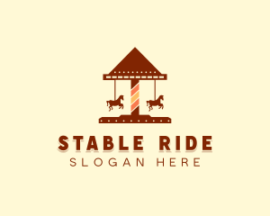 Amusement Horse Ride logo design