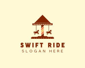 Amusement Horse Ride logo design