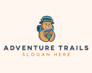 Adventure Camping Bear logo design