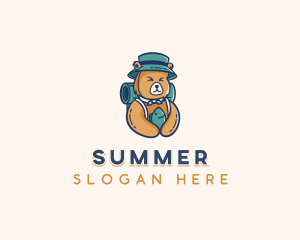 Adventure Camping Bear logo design