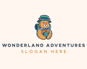 Adventure Camping Bear logo design