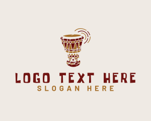 Tribal - Djembe African Festival logo design